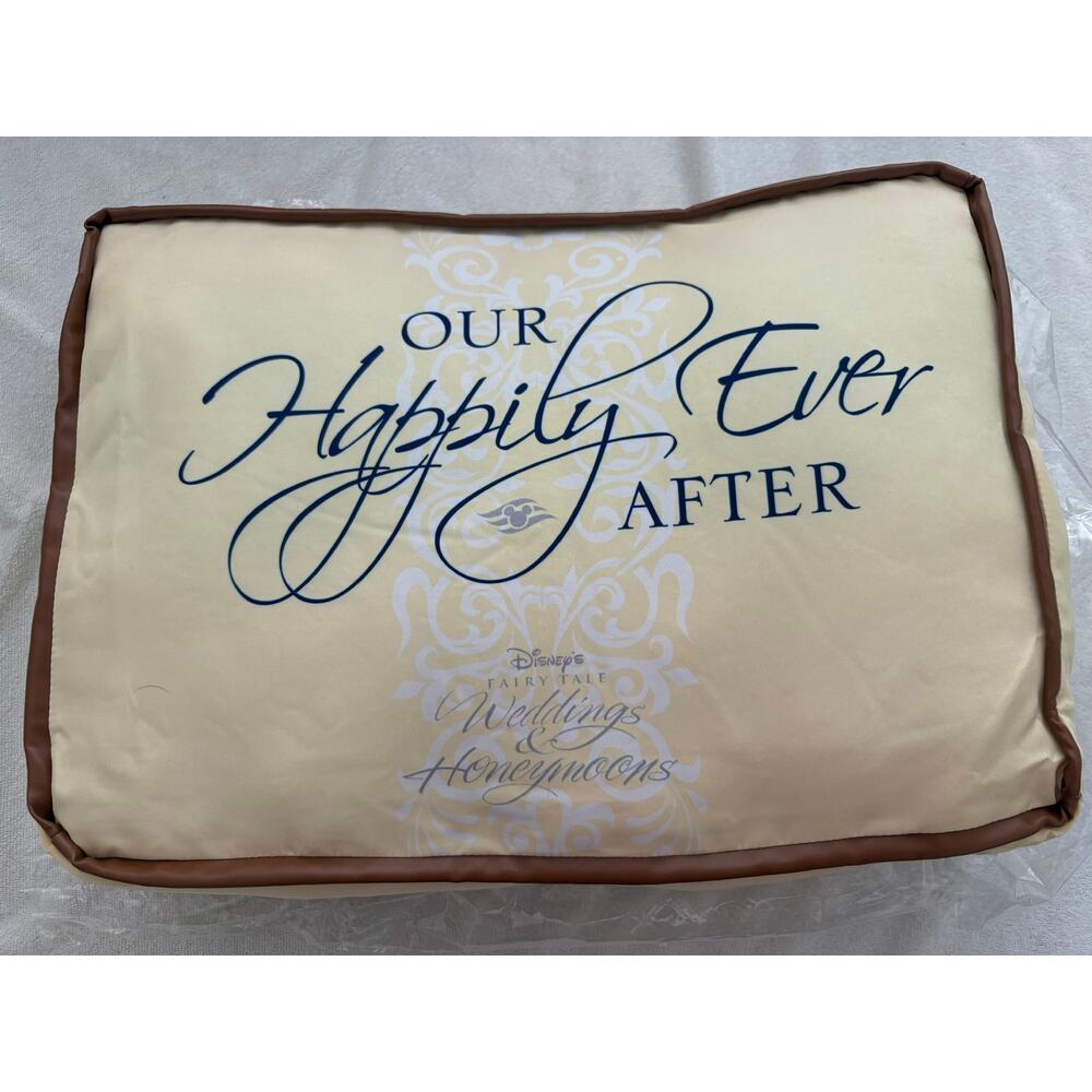 Disney DCL Fairy Tale Weddings & Honeymoons Pillow Our Happily Ever After